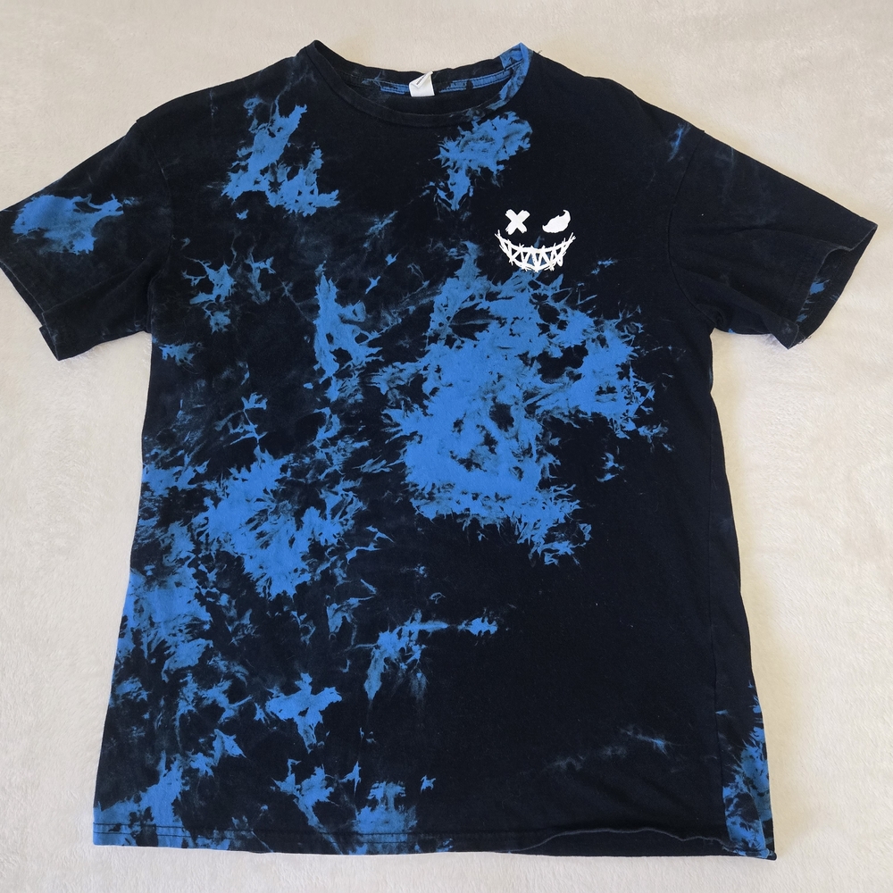 SHEIN Kids Blue and Black Graphic Tee Size 16